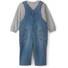image:imageOSHKOSH BGOSH Baby Boys 2piece Overall SetsBlue Denim Grey
