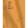 image:imageOSHKOSH BGOSH Baby Boys Buttonfront BodysuitKhaki Blue Western
