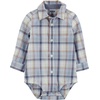image:imageOSHKOSH BGOSH Baby Boys Buttonfront BodysuitMulti Plaid