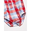 image:imageOSHKOSH BGOSH Baby Boys Buttonfront BodysuitRed Blue Plaid