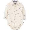 image:imageOSHKOSH BGOSH Baby Boys Buttonfront BodysuitWhite Truck Print