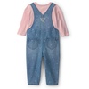 image:imageOSHKOSH BGOSH Baby Girls 2piece Overall SetsBlue Pink Denim