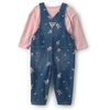 image:imageOSHKOSH BGOSH Baby Girls 2piece Overall SetsBlue Pink Floral