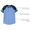 image:imageOSHKOSH BGOSH Boys Short Sleeve HenleyBlue LapisDeep Navy