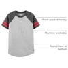 image:imageOSHKOSH BGOSH Boys Short Sleeve HenleyGrey HeatherMedium Grey Heather