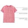 image:imageOSHKOSH BGOSH Boys Short Sleeve HenleyRed