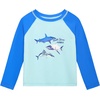 image:imageOSHKOSH BGOSH Toddlers and Baby Boys Swimsuit Trunk and Rashguard SetBlue