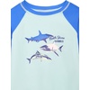 image:imageOSHKOSH BGOSH Toddlers and Baby Boys Swimsuit Trunk and Rashguard SetBlue