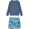 image:imageOSHKOSH BGOSH Toddlers and Baby Boys Swimsuit Trunk and Rashguard SetSurf Blue