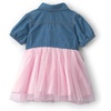 image:imageOshKosh BGosh Baby Girls DressLight Wash Denim Tulle