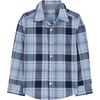 image:imageOshKosh BGosh Boys Long Sleeve Woven Buttonfront ShirtBlue Plaid Print