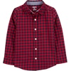 image:imageOshKosh BGosh Boys Long Sleeve Woven Buttonfront ShirtRed