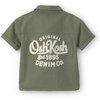 image:imageOshKosh BGosh Boys Short Sleeve Woven Buttonfront ShirtGreen Olive