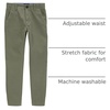 image:imageOshKosh BGosh Boys Slim Stretch Chino PantsSolid Olive