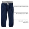 image:imageOshKosh BGosh Boys Stretch Canvas Pullon JoggerDeep Navy