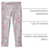 image:imageOshKosh BGosh Girls Full Length LeggingsGrey Paint Splatter