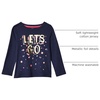 image:imageOshKosh BGosh Girls LongSleeve TeeBlue Lets Go