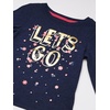 image:imageOshKosh BGosh Girls LongSleeve TeeBlue Lets Go