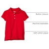 image:imageOshKosh BGosh Girls ShortSleeve Uniform PoloRuby Red