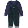 image:imageOSHKOSH BGOSH Baby Boys 2piece Overall SetsBlue Green Plaid