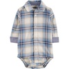 Blue Woven Plaid