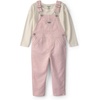 image:imageOSHKOSH BGOSH Baby Girls 2piece Overall SetsPink White Hickory Stripe