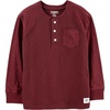 image:imageOSHKOSH BGOSH Boys Thermal Pocket HenleyDark Red