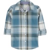 Olive Blue Plaid