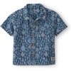 Blue Fish Print Shirt