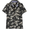image:imageOshKosh BGosh Boys Short Sleeve Woven Buttonfront ShirtCharcoal Scenic Print Kid