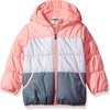 image:imageOshKosh BGosh Girls Perfect Colorblocked Heavyweight Jacket CoatCoral PrincessHeather
