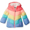image:imageOshKosh BGosh Girls Perfect Colorblocked Heavyweight Jacket CoatRainbow