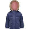 image:imageOshKosh Bgosh Girls Heavyweight Faux Fur Hooded Parka Warm Winter CoatNavy