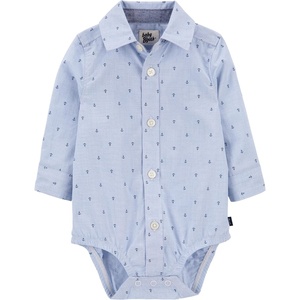 image:imageOSHKOSH BGOSH Baby Boys Buttonfront BodysuitBlue Anchor
