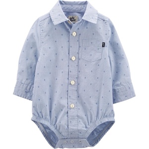 image:imageOSHKOSH BGOSH Baby Boys Buttonfront BodysuitBlue Anchors