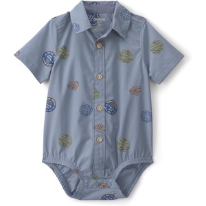image:imageOSHKOSH BGOSH Baby Boys Buttonfront BodysuitBlue Patchwork