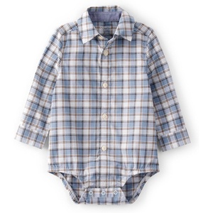 image:imageOSHKOSH BGOSH Baby Boys Buttonfront BodysuitBlue Plaid