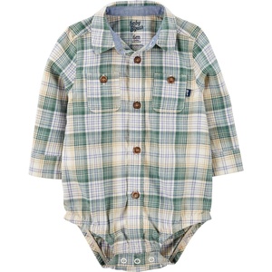 image:imageOSHKOSH BGOSH Baby Boys Buttonfront BodysuitGreen