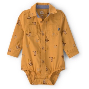 image:imageOSHKOSH BGOSH Baby Boys Buttonfront BodysuitKhaki Blue Western
