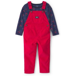 image:imageOSHKOSH BGOSH Baby Girls 2piece Overall SetsRed Blue Stripe