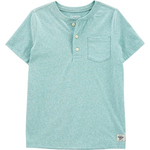 image:imageOSHKOSH BGOSH Boys Short Sleeve HenleyAqua Water