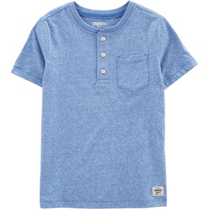 image:imageOSHKOSH BGOSH Boys Short Sleeve HenleyBlue Snow