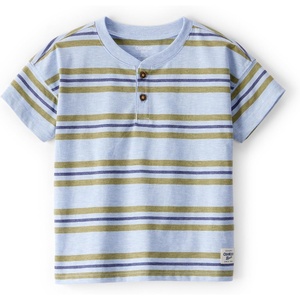 image:imageOSHKOSH BGOSH Boys Short Sleeve HenleyBlue Wash
