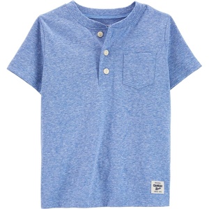 image:imageOSHKOSH BGOSH Boys Short Sleeve HenleyEclipse Blue