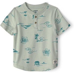image:imageOSHKOSH BGOSH Boys Short Sleeve HenleyGreen