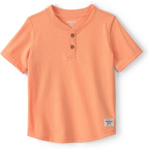 image:imageOSHKOSH BGOSH Boys Short Sleeve HenleySolid Orange
