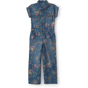 image:imageOSHKOSH BGOSH Girls Denim JumspuitBlue Dark Washdanim Floral