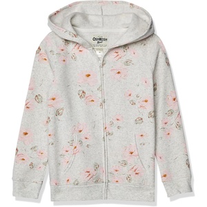image:imageOSHKOSH BGOSH Girls Logo HoodieGrey Heather Floral