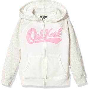image:imageOSHKOSH BGOSH Girls Logo HoodieGreyIvory