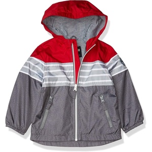 image:imageOsh Kosh BGosh BabyBoys Shark Hood Windbreaker Jacket CoatRedGrey Stripe